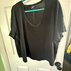 Women's Black Crop Top